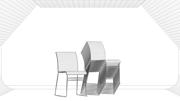 contemporary stacking chair 3d c4d - Stacking Chair by mrviz
